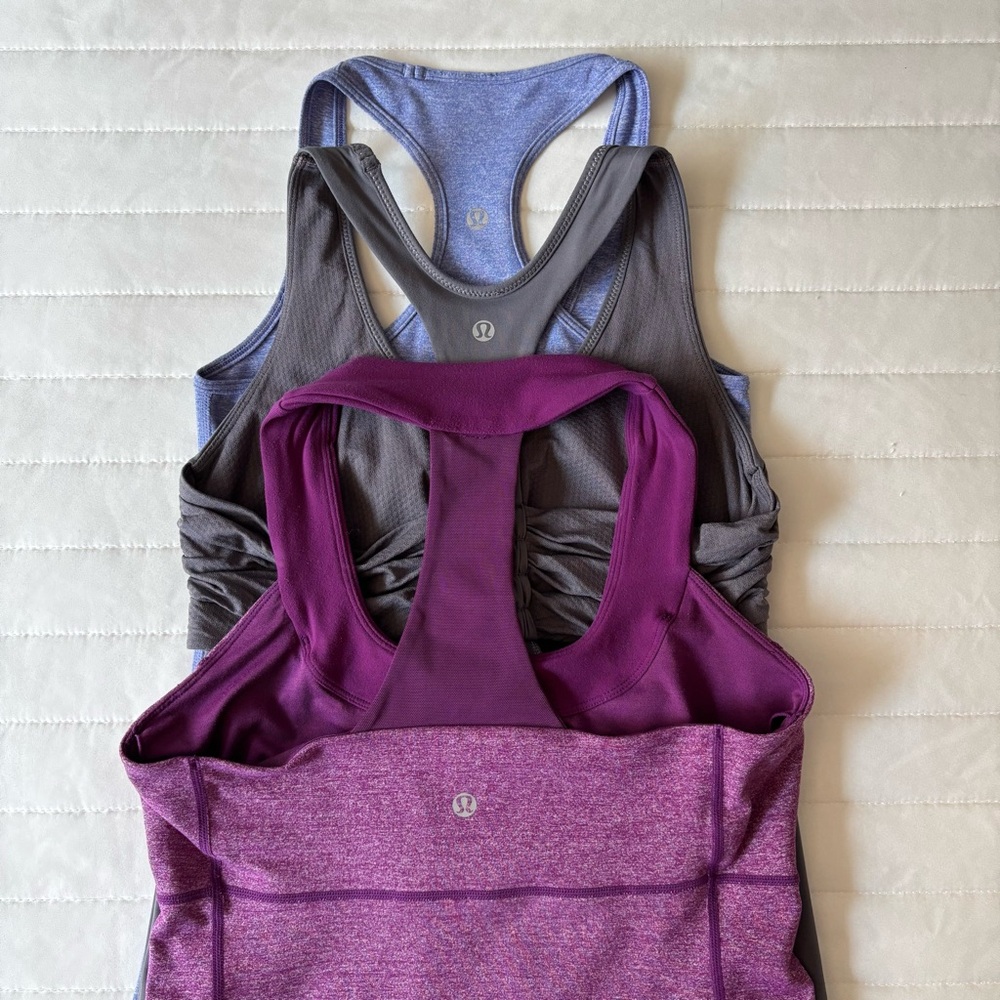 Lululemon Bundle Racerback Tank Tops